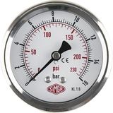 Simga Çap Ø100 mm Arkadan Bağlantılı Kuru Tip Manometre - 0-600 bar