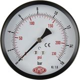 Simga Çap Ø52 mm Arkadan Bağlantılı Kuru Tip Manometre - 0-10 bar