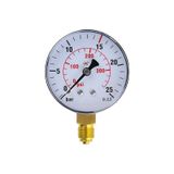 Simga Çap Ø63 mm Alttan Bağlantılı Kuru Tip Manometre - 0-315 bar