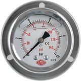 SİMGA Çap Ø63 mm Ön Flanşlı Gliserinli Manometre 0-2.5 bar