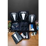SİMGE KUTU Büyük Boy XXL-4 - Damat Bohçası - Damat Kutusu - Çeyiz Kutusu Seti 4'lü Set