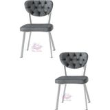 Simge Metal Sandalye Renkli Ayak 2 Li Set Cafe,Restaurant,Mutfak,Salon,Yemek Odası Sandalyesi Beyaz