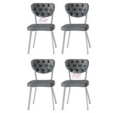 Simge Metal Sandalye Renkli Ayak 4 Lu Set Cafe,Restaurant,Mutfak,Salon,Yemek Odasi Sandalyesi