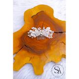 Simgeaksesuar İnci Ve Kristal Karışımlı El Yapımı Nikah, Nişan Ve Düğün Tokası , Saç Aksesuarı
