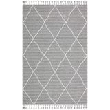 Simi Vadisi Gri Geometrik Modern Geometrik Etnik Desenli Boho Makinada Yıkanabilir Hav Toz Vermez Leke Tutmaz Kaymaz Taban Dijital Makine Baskı Halı Oturma Odası Salon Yolluk Koridor Mutfak Halısı