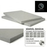 Simidil Design 32 Dns Sert 12 cm Kalınlık Yüksek Yoğunluklu 23 Ölçü Seçenekli-Yatak, Koltuk ve Minder Süngerleri - Gri - 60 x 80 cm