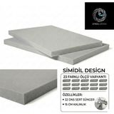 Simidil Design 32 Dns Sert 15 cm Kalınlık Yüksek Yoğunluklu 23 Ölçü Seçenekli-Yatak, Koltuk ve Minder Süngerleri - Gri - 90 x 190 cm