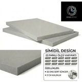 Simidil Design 32 Dns Sert 3 cm Kalınlık Yüksek Yoğunluklu 23 Ölçü Seçenekli-Yatak, Koltuk ve Minder Süngerleri - 120 x 240 cm