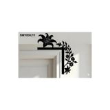 Simidil Design SMYİDİL DESİGN 30x30 cm Dekoratif Kapı Köşe Süsü - Siyah Boyanabilir MDF - 15 Model Seçeneği