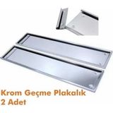 Şimika Paslanmaz Metal Plaka Altlığı. Krom Plakalık 2 Adet Tüv Geçerli
