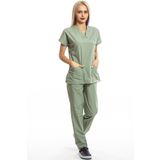 Simirna Üniforma Scrubs Küf Yeşili İş Kıyafeti