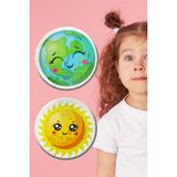 Simkids Gezegenler Temalı 2+ Yap-Boz Puzzle Dikkat Geliştiren Zeka Oyunu
