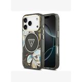 Simli Çiçek Desenli Metal Kamera Çerçeveli Magsafe Uyumlu iPhone 17 Pro Kılıf