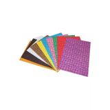 Simli Eva Spiral Desenli 20X30 Cm 10 Renk 2 Mm 10 Lu (1 Paket 10 Adet)