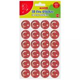 Simli Eva Sticker Ay Ve Yıldız 24'Lü Sticker