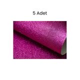 Simli Fon Kartonu 50X70 Pembe 5 Adet