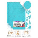 Simli Karton A4 20X30 Cm 5 Li 1 Paket Simli Fon Kartonu Parıltılı Kağıt Anasınıfı Kreş Etkinlik Proje Dekoratif