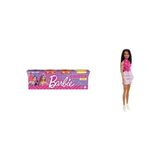 Simli Oyun Hamuru 4'lü Paket - (4 * 100 Gr) ve Barbie Büyüleyici Parti Bebekleri (Fashionistas) - Yıldız Deseni Kıyafetli Bebek