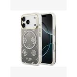 Simli Peony Desenli Silikon Magsafe Uyumlu iPhone 17 Pro Kılıf