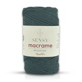 Simli Polyester Makrome İpi 3 mm 250 Gr Supla Ip ve Çanta İpliği (Yeşil)