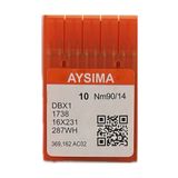 Simline Sanayi Tip Düz Dikiş Makinesi İğnesi İnce Dip () Dbx1 Nm90/14