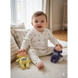 Şimo Butik Bebek Tulum 0-9 Ay Rahat Nefes Alan Çıtçıtlı %100 Saf Pamuk Yumuşacık Anti Alerjik Çiçekli - Ağaç Çiçeği - 3 - 6 Ay