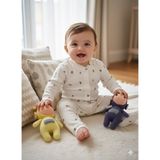 Şimo Butik Bebek Tulum 0-9 Ay Rahat Nefes Alan Çıtçıtlı %100 Saf Pamuk Yumuşacık Anti Alerjik Çiçekli - Ağaç Çiçeği - 6 - 9 Ay