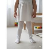 Şimo Butik Kız Bebek Çocuk Külotlu Çorap Pamuklu Fiyonklu Fitilli Kokulu Beyaz - 3 - 4 Yaş - Fiyonklu Panda
