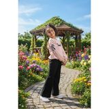 Şimo Butik Kız Çocuk Uzun Kollu Şık Takım, Eşofman, Rahat, Modern Tarz - Koyu Pudra - 11 Yaş