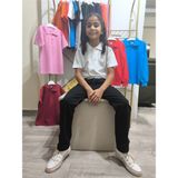 Şimo Butikunisex Çocuk Genç Polo Yaka Kısa Kol Okul Günlük Tişört, Nefes Alabilen Kumaş - Beyaz - 11 Yaş