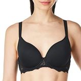 Simone Perele Caresse 3D Derin Kesim Siyah Sütyen