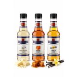 Simonelli 3'lü Kahve Şurubu Seti 250 ml (3x250 ml) - Beyaz Çikolata, Karamel ve Vanilya Aromalı İçecek Şurubu