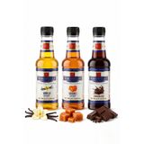 Simonelli 3'lü Kahve Şurubu Seti 250 ml (3x250 ml) - Toffee Karamel, Çikolata ve Vanilya Aromalı İçecek Şurubu