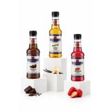 Simonelli 3'lü Kahve ve Kokteyl Şurubu Seti 250 ml (3x250 ml) - Vanilya, Çikolata ve Çilek Aromalı İçecek Şurubu