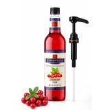 Simonelli 700 ml Kızılcık Aromalı Kahve ve Kokteyl Şurubu + Pompa