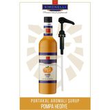 Simonelli 700 ml Portakal Aromalı Kahve ve Kokteyl Şurubu Pompa ile Premium Lezzet