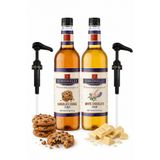 Simonelli Çikolatalı Kurabiye ve Beyaz Çikolata 700 ml (Pompa Hediyeli) Kahve ve Kokteyl Şurubu 2’li Set