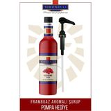 Simonelli Frambuaz Aromalı Kahve Şurubu 700 ml - İçecek ve Kokteyl Şurubu (Pompa Dahil)