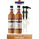 Simonelli Kahve ve Kokteyl Seti Irish Cream ve Toffee Nut Aromalı Şurup 700 ml Pompalı