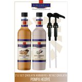 Simonelli Kahve ve Kokteyl Şurubu 2’li Çikolatalı Kurabiye Beyaz Çikolatalı 700 ml Pompa Hediye