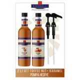 Simonelli Kahve ve Kokteyl Şurubu 2’li Toffee Nut ve Karamel 700 ml Pompa Hediye