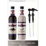 Simonelli Kahve ve Kokteyl Şurubu Çikolata Aromalı + Beyaz Çikolata Aromalı 700 ml + 2 Adet Pompa Simonelli