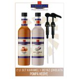 Simonelli Kahve Ve Kokteyl Şurubu Karamel Aromalı Beyaz Çikolata Aromalı 700 ml Pompa Hediyeli