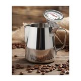 Simonelli Süt Potu,pitcher 500 ml Paslanmaz Çelik+Analog Termometre Seti - Gümüş