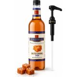Simonelli Tuzlu Karamel Aromalı Kahve Şurubu 700 ml - İçecek ve Kokteyl Şurubu (Pompa Dahil) - Espresso