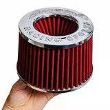 Simota 76Mm Açık Hava Filtresi-Open Air Filter-Performans Hava Filtresi-Kırmızı