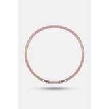 Simovia Pembe 5 mm Baget Zirkon Taşlı Su Yolu Kolye
