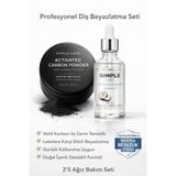 SIMPLE CARE Aktif Karbon Diş Beyazlatma Seti ( COCONUT Diş Beyazlatma Jeli 50 ml + Aktif Karbon Diş Tozu 50 Gr)