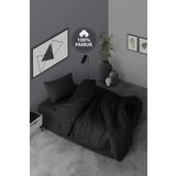 Simple Casa Carina Ranforce Siyah Tek Kişilik Nevresim Takımı
