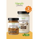 Simple Choices Organik Hindistan Cevizi Unu 320 gr + Organik Hindistan Cevizi Şekeri -170 gr Cam Şi